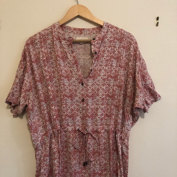 Lou & Grey Pink Patterned Summer Shirt Dress - Picture 3 of 8